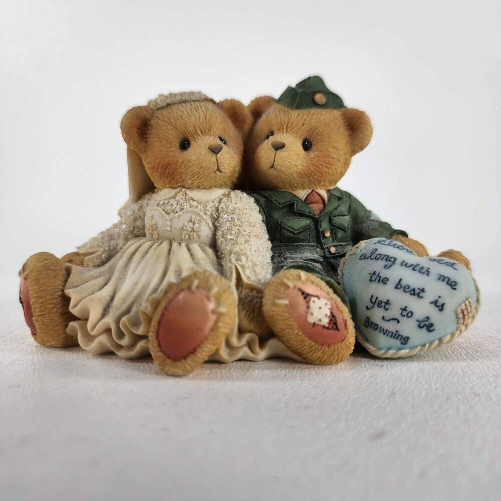 Cherished Teddies Forever Yours Forever True 302716 Soldier Bride wedding groom